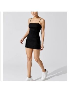 WeWoreWhat Ronnie Ruched Gathered Dress in Black